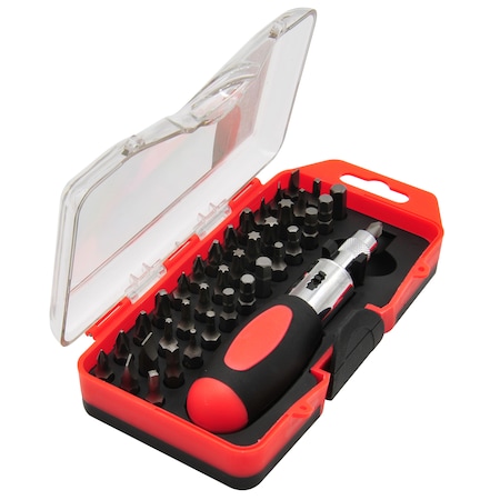Roadpro 38-Piece Ratchet Screwdriver Set w/ Case 18HS060